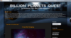 Desktop Screenshot of billionplanetsquest.com