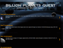 Tablet Screenshot of billionplanetsquest.com